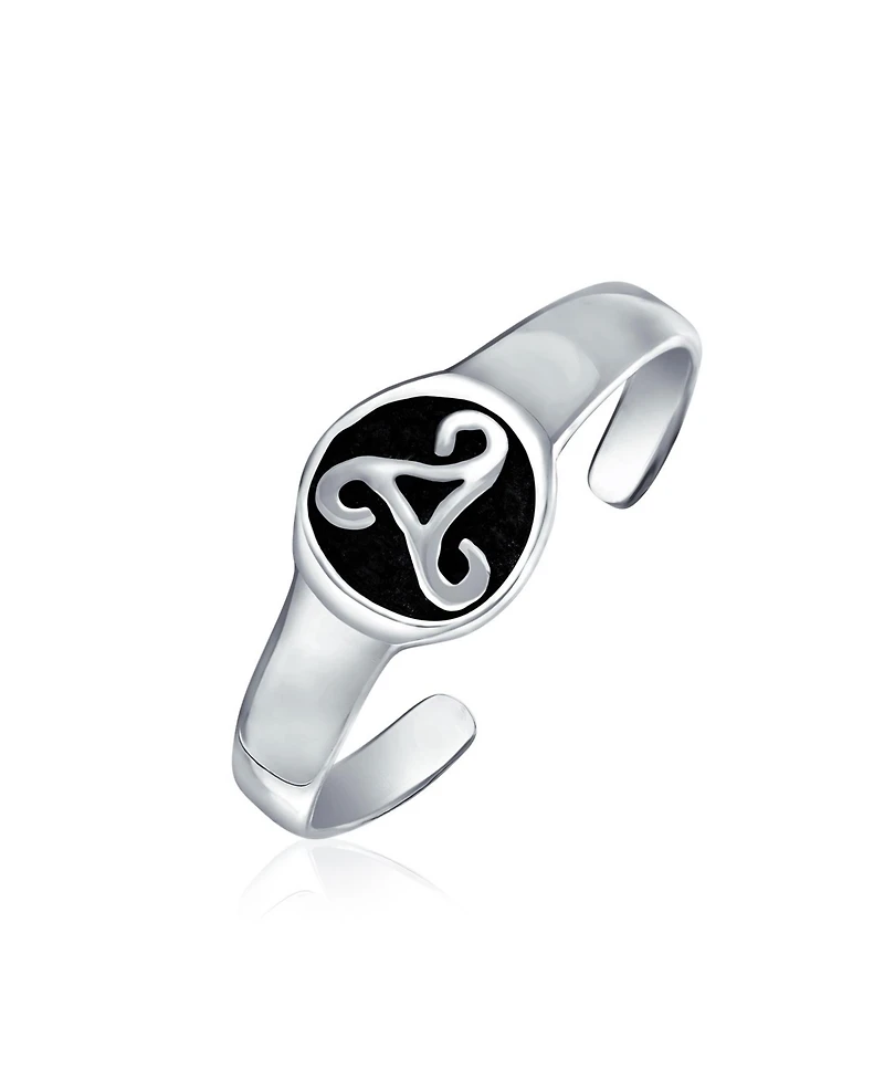 Bling Jewelry Set of 2 Bff Celtic Claddagh Heart & Trinity Knot Midi Toe Ring Sterling Silver