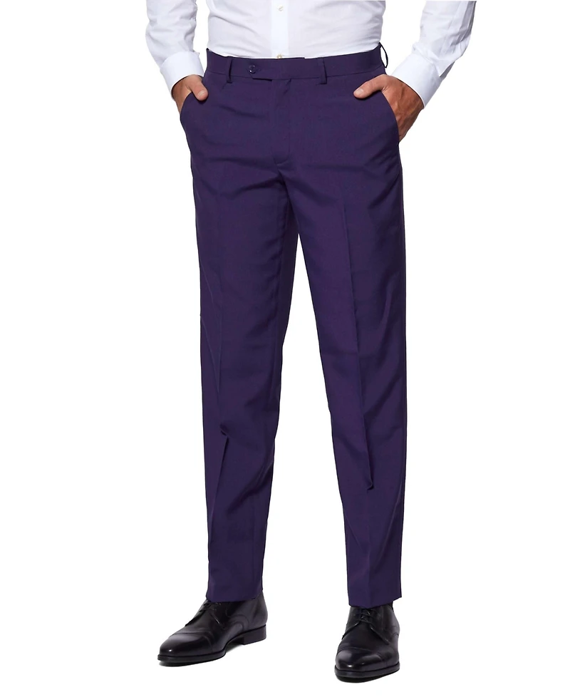 OppoSuits Men's Suit - Summer Sunset Party Outfit Slim Fit Purple Orange and Black Includes Blazer, Pants Tie