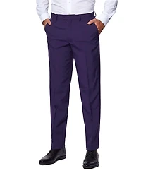 OppoSuits Men's Suit - Summer Sunset Party Outfit Slim Fit Purple Orange and Black Includes Blazer, Pants Tie