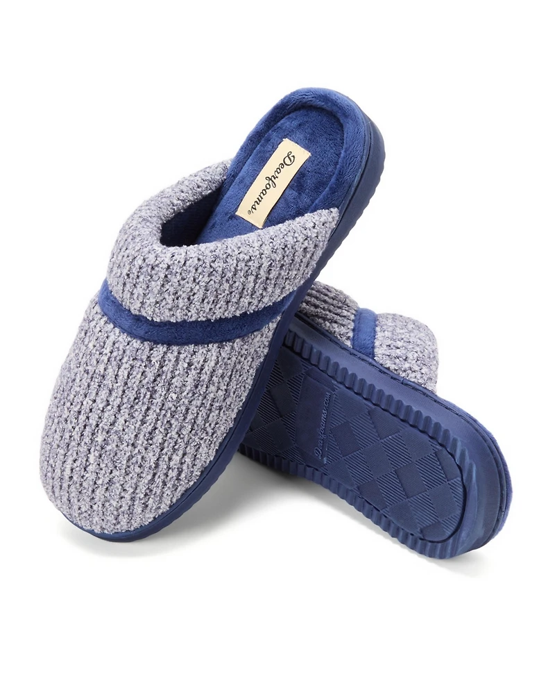 Dearfoams Women's Serena Marled Chenille Scuff Slippers