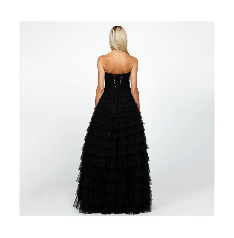 Bariano Women's Serenity Sweetheart Strapless Ball Gown
