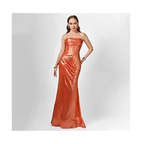 Bariano Women's Bridie Corset Drape Gown
