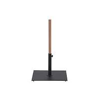 Meridian Furniture Fiji White Fabric / Matte Black Aluminum Patio Umbrella with Base Sets