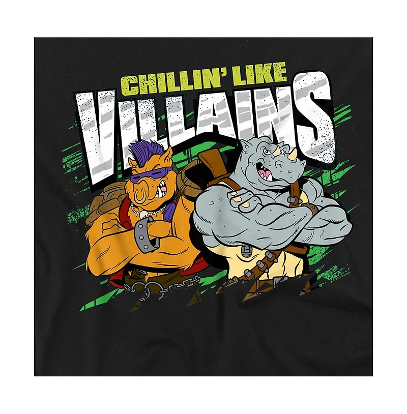 Logovision Men's Tmnt Chillin Like Villains T-Shirt
