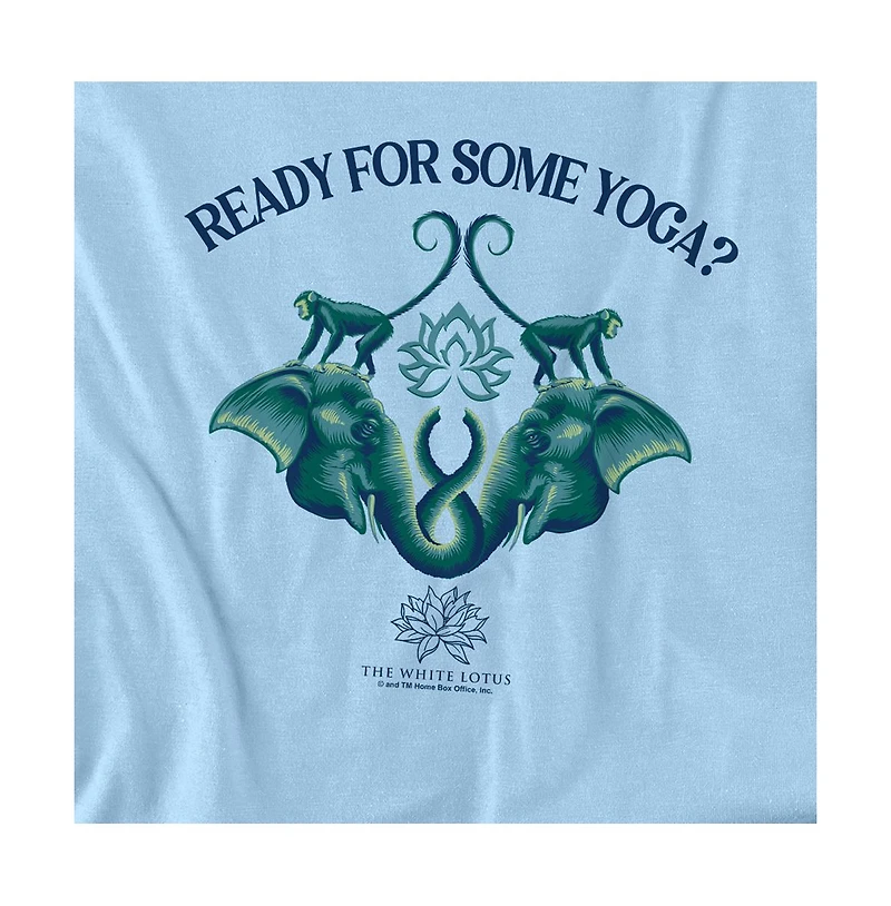 Men's White Lotus Yoga T-Shirt