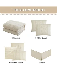 Stratford Park Lexia Leaves 7-Pc. Comforter Set