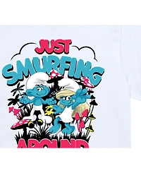 Smurfs Big Boys Just Smurfing Around Graphic T-Shirt