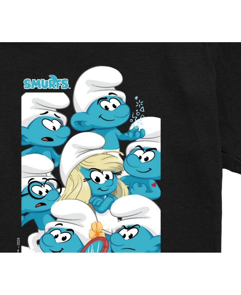 Smurfs Big Boys Group Portrait Graphic T-Shirt