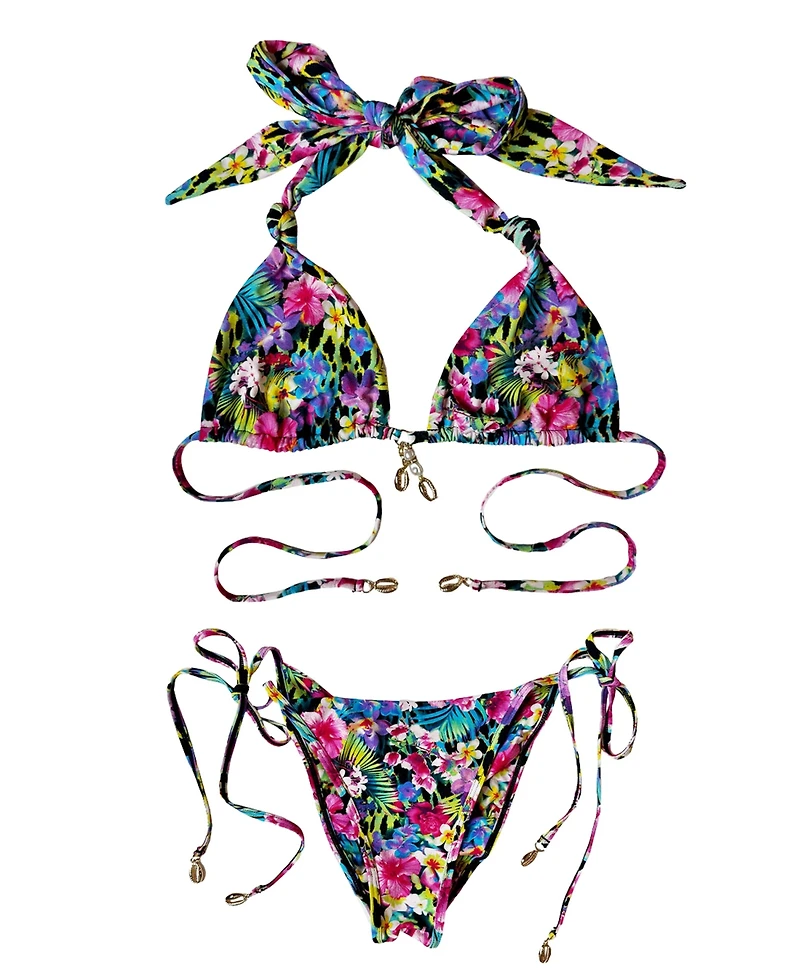 Beach Bunny Swimwear Women's Emilia Halter Bikini Top