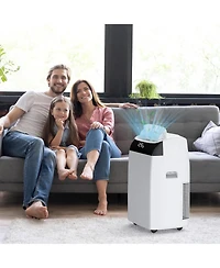 12,000 Btu Portable Air Conditioner - Built-in Dehumidifier & Fan, 3-in-1 Led Display Unit, Remote Control, Ideal for Home, Office, Dorm & Rv