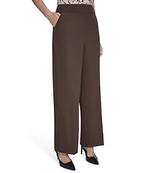 Calvin Klein Petite Solid Wide Leg Pants