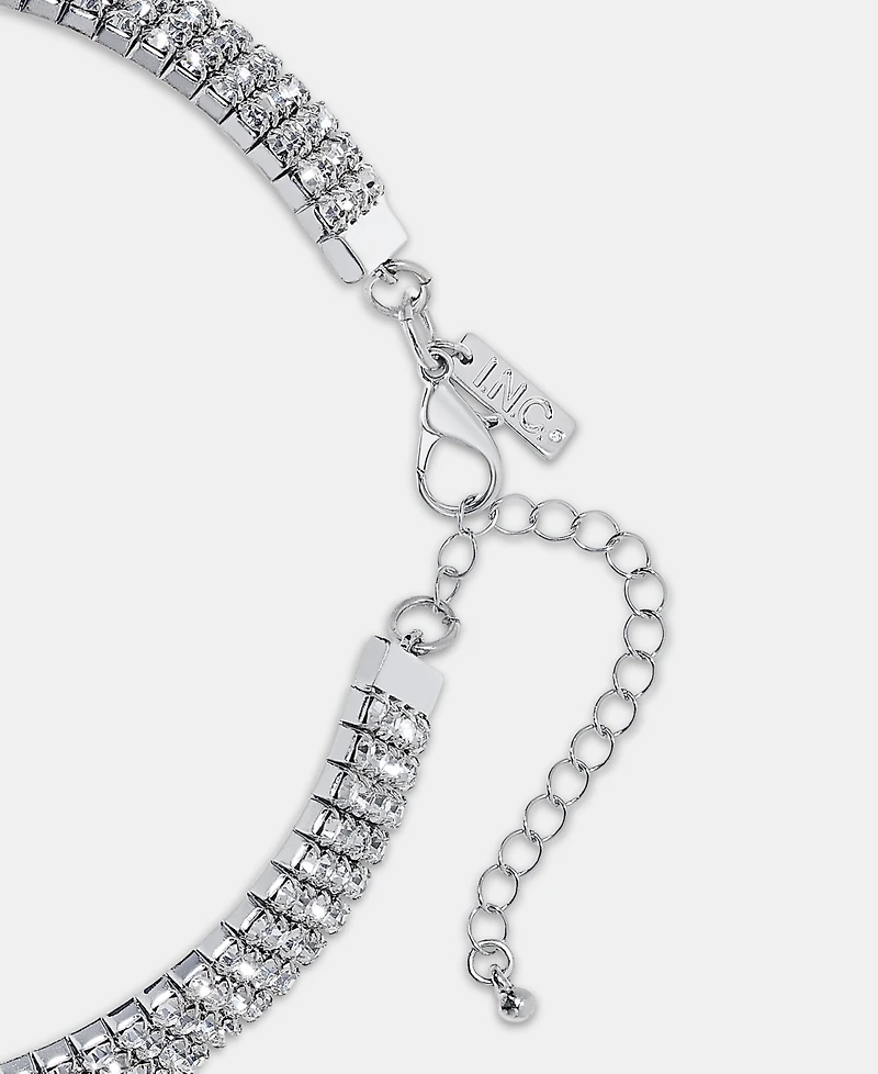 I.n.c. International Concepts Crystal Multirow Flex Necklace, Macy's Exclusive