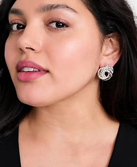I.n.c. International Concepts Pave Knot Stud Earrings, Macy's Exclusive