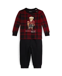 Polo Ralph Lauren Baby Boys 2-Piece Jersey T-Shirt and Fleece Pants Set