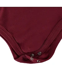 Two Feet Ahead Baby Boys and Girls Maroon Texas A&M Aggies Big Logo Bodysuit