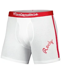 Contenders Clothing Men's White Rocky Graphic Boxer Briefs