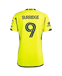 Adidas Men's Sam Surridge Yellow Nashville Sc 2024 The 615 Kit Authentic Player Jersey