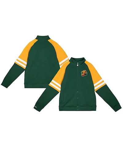Mitchell & Ness Men's Green Seattle Supersonics Mvp 2.0 Full-Zip Track Jacket