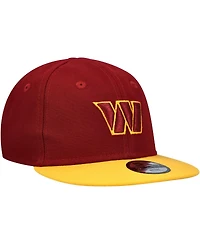 New Era Baby Boys and Girls Burgundy/Gold Washington Commanders My 1st 9FIFTY Adjustable Hat
