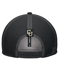 Nike Men's Black Colorado Buffaloes Vintage Arch Rise Performance Trucker Adjustable Hat