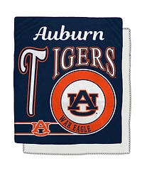 Pegasus Auburn Tigers 50" x 60" Retro Emblem Flannel Fleece Sherpa Blanket
