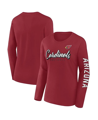 Fanatics Women's Cardinal Arizona Cardinals Cheerleader Long Sleeve T-Shirt