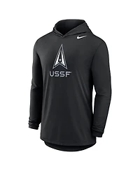Nike Men's Black Air Force Falcons Space Rivalry Long Sleeve Hoodie T-Shirt