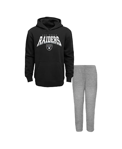 Outerstuff Toddler Las Vegas Raiders Dynamic Duo Fleece Pullover Hoodie and Sweatpants Set