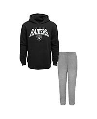 Outerstuff Toddler Las Vegas Raiders Dynamic Duo Fleece Pullover Hoodie and Sweatpants Set