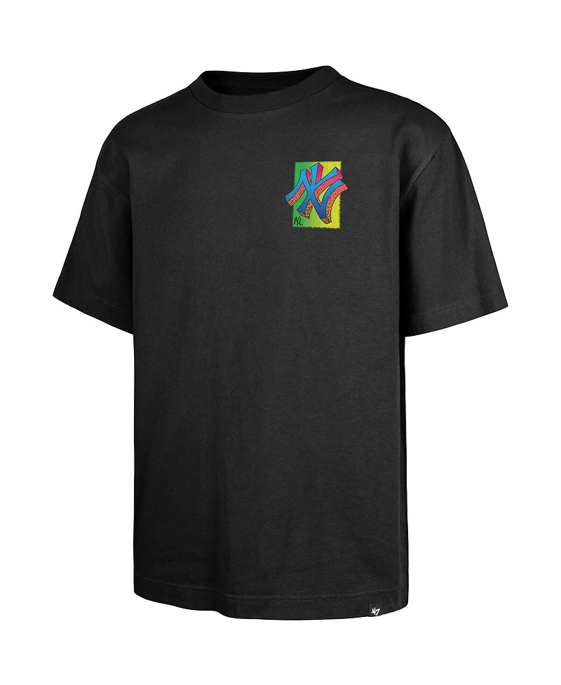 '47 Brand Men's Black New York Yankees Sundale Foundation T-Shirt