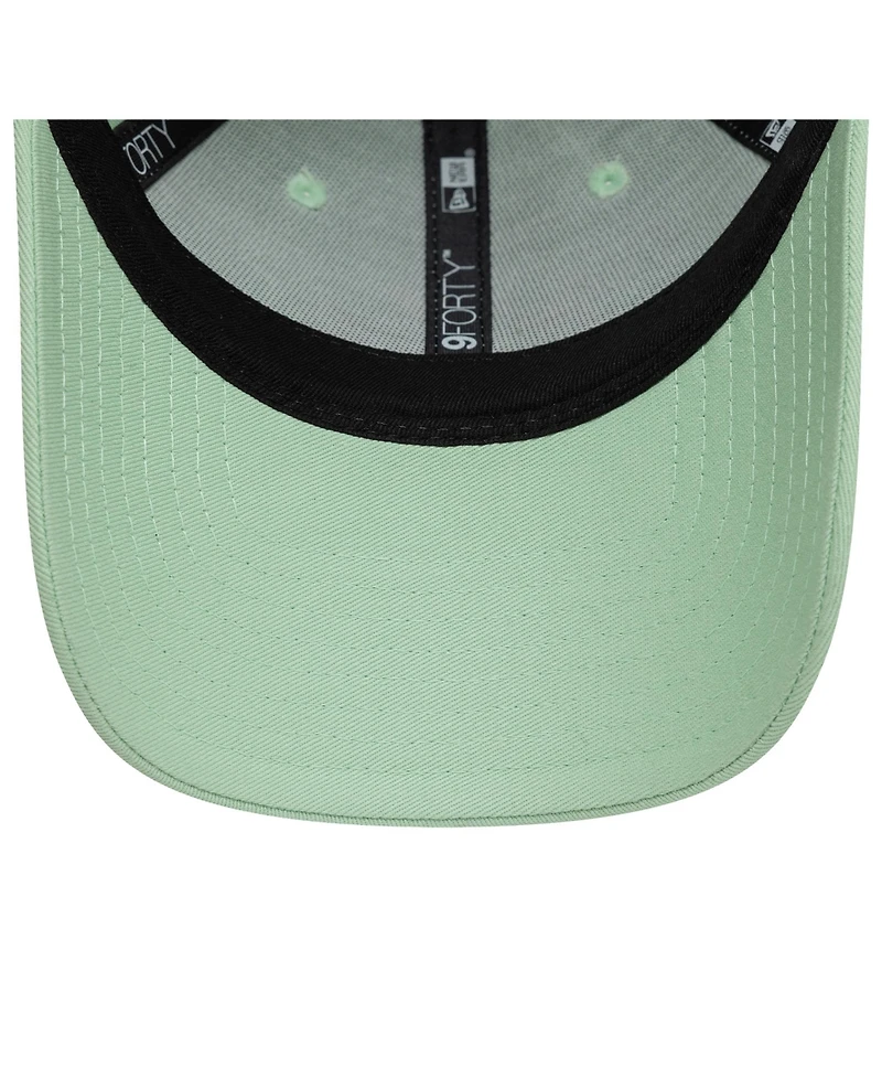 New Era Women's Light Green Ac Milan Script 9FORTY Adjustable Hat