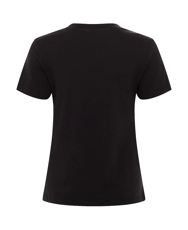 Sportiqe Women's Black Los Angeles Lakers Arcadia Boxy T-Shirt