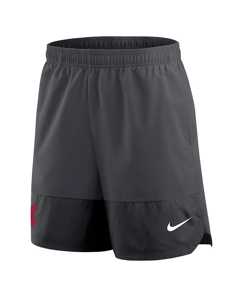 Nike Men's Anthracite Washington State Cougars 2025 Sideline Performance Shorts