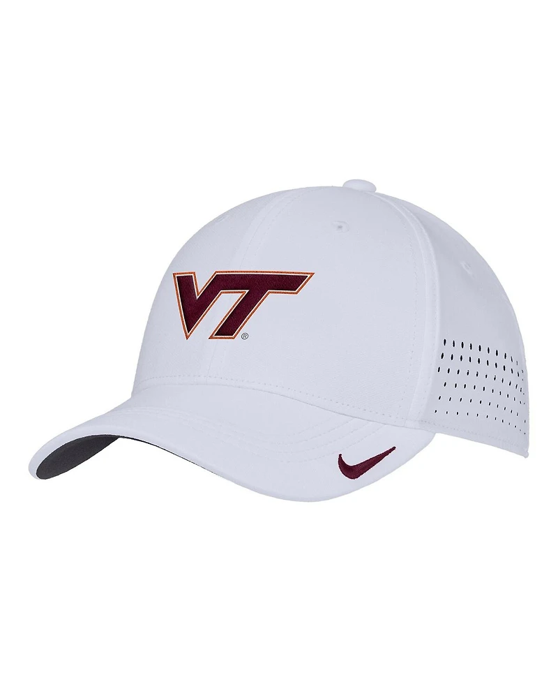 Nike Men's White Virginia Tech Hokies 2025 On-Field Performance Flex Hat