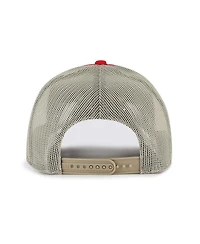 '47 Brand Men's Scarlet Ohio State Buckeyes Arid Adjustable Trucker Hat