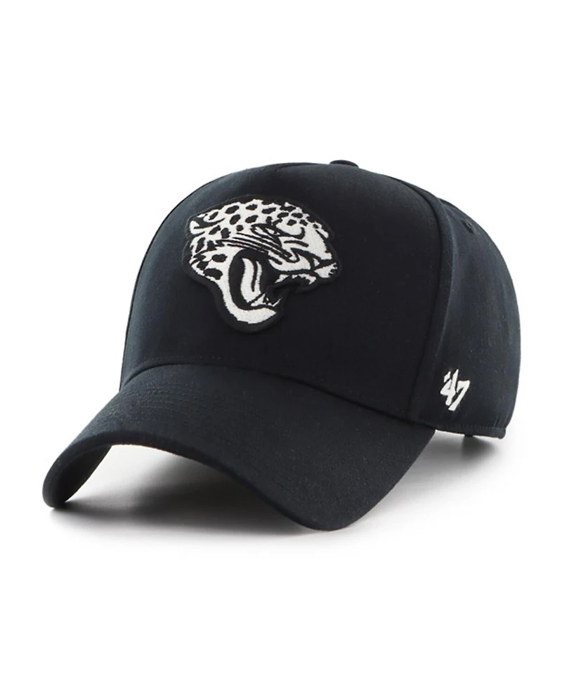 '47 Brand Men's Black Jacksonville Jaguars Foundation Offside Adjustable Hat