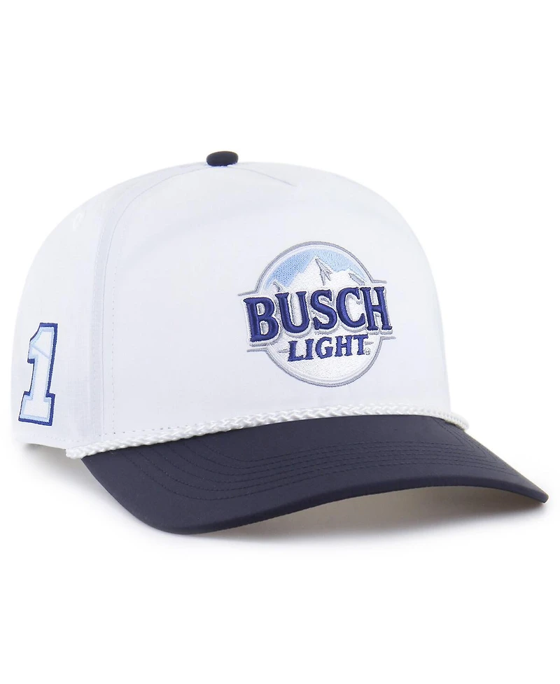 '47 Brand Men's White/Navy Ross Chastain Brrr Busch Light Rope Hitch Adjustable Hat