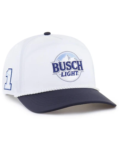 '47 Brand Men's White/Navy Ross Chastain Brrr Busch Light Rope Hitch Adjustable Hat