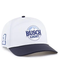 '47 Brand Men's White/Navy Ross Chastain Brrr Busch Light Rope Hitch Adjustable Hat