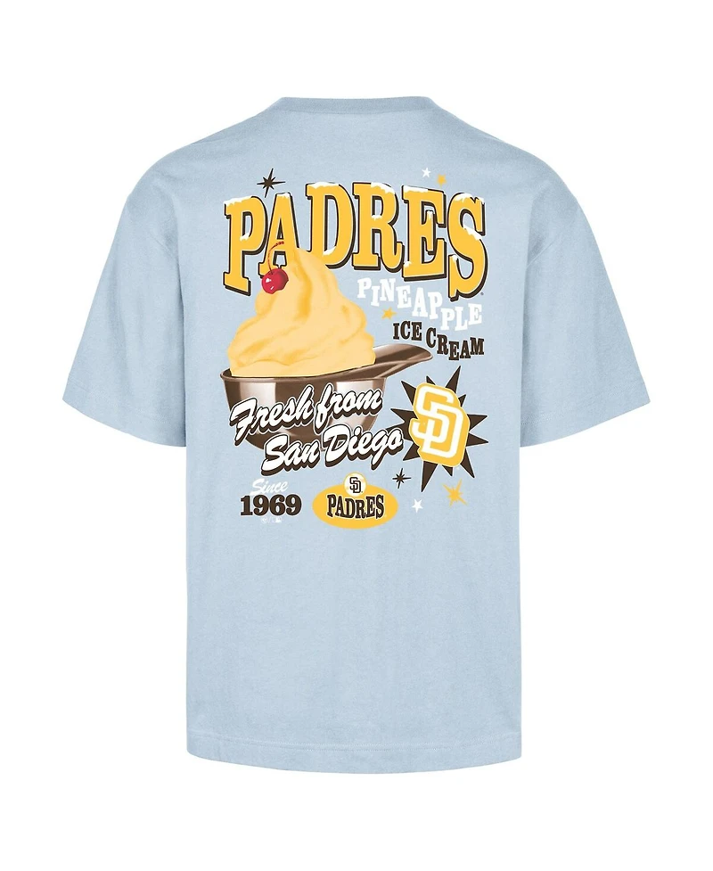 '47 Brand Men's Light Blue San Diego Padres Ice Cream Parlor Foundation T-Shirt