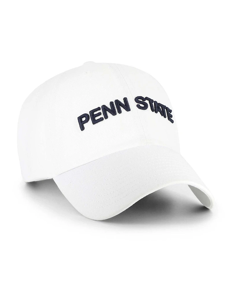 '47 Brand Men's White Penn State Nittany Lions Clean Up Adjustable Hat