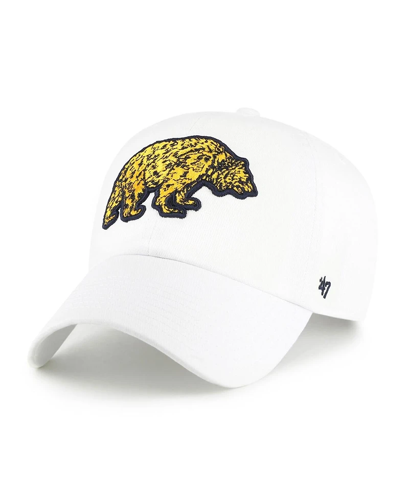 '47 Brand Men's White Cal Bears Vault Clean Up Adjustable Hat