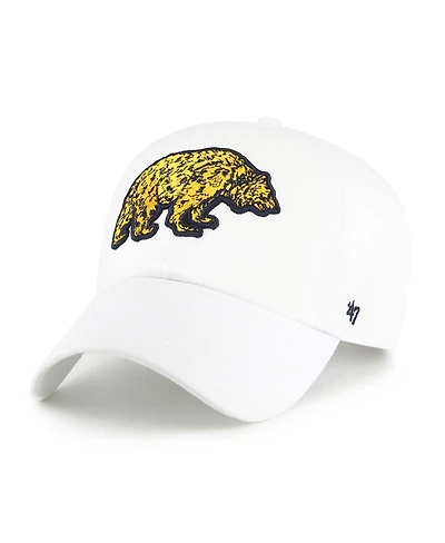 '47 Brand Men's White Cal Bears Vault Clean Up Adjustable Hat