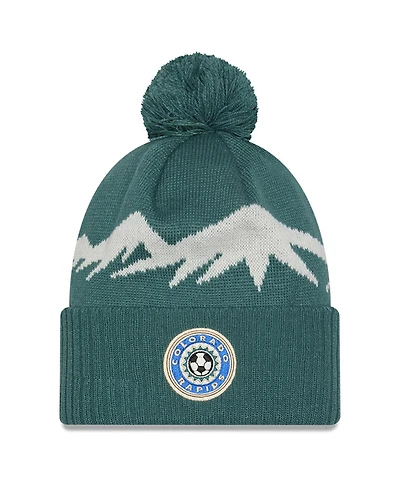 New Era Men's Green Colorado Rapids 2025 Jersey Hook Cuffed Knit with Pom Hat