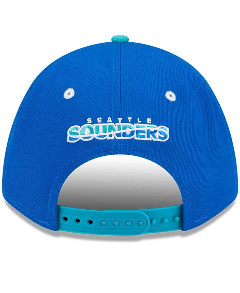 New Era Men's Blue/White Seattle Sounders Fc 2025 Jersey Hook 9FORTY M-Crown Adjustable Hat