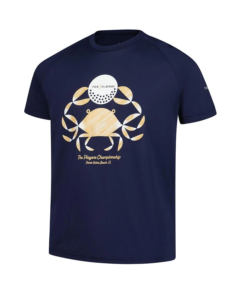 Under Armour Big Boys and Girls Navy The Players Raglan Tech T-Shirt