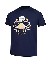 Under Armour Big Boys and Girls Navy The Players Raglan Tech T-Shirt
