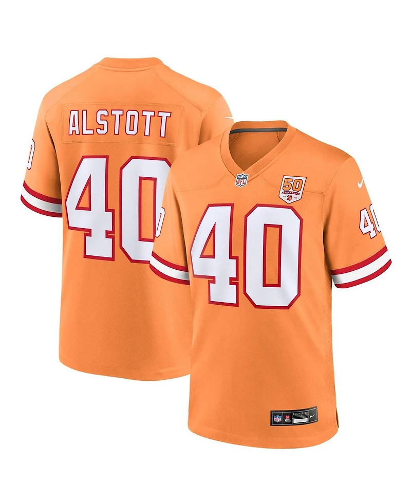 Nike Men's Mike Alstott Creamsicle Tampa Bay Buccaneers 50th Season Game Jersey