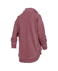Pressbox Women's Maroon Virginia Tech Hokies Northfork Sojourn Poncho Quarter-Zip Sweatshirt