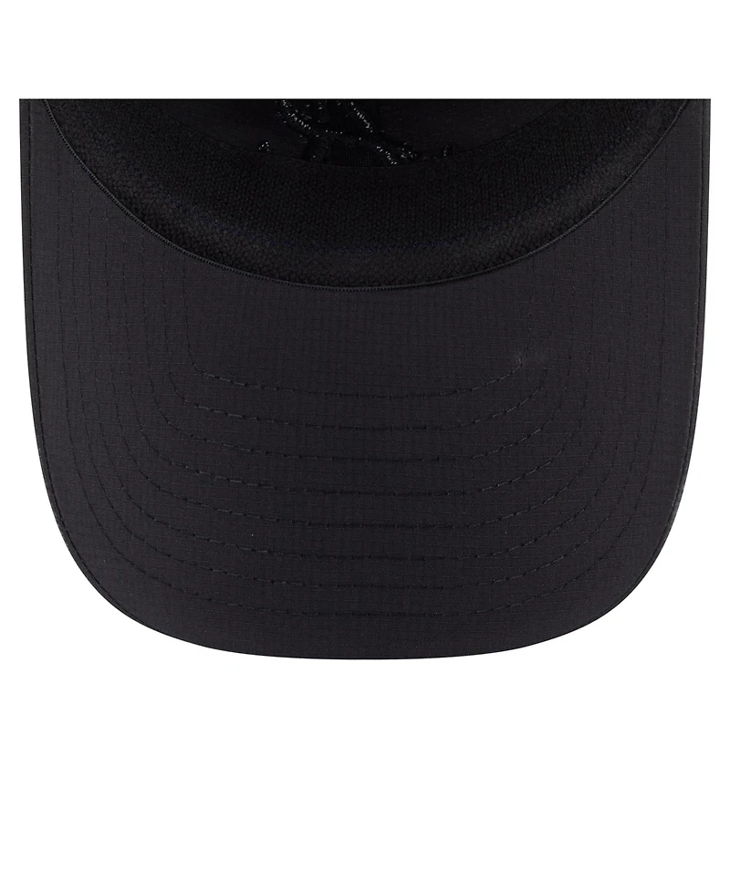 New Era Men's Black Atlanta Braves Ripstop Casual Classic Adjustable Hat